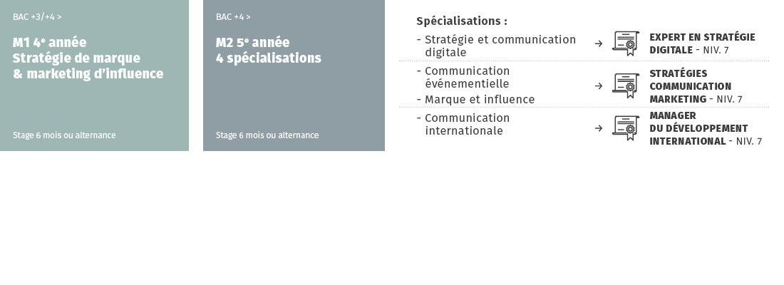 Schéma mastère communication